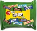 Mixed Bulk Chocolate Bag 1.4kg, 71 Fun Size Chocolate Bars, Mars, Twix, MilkyWay, Snickers & Bounty, Ideal for Gift, Hampers, Snacks, Party Bags